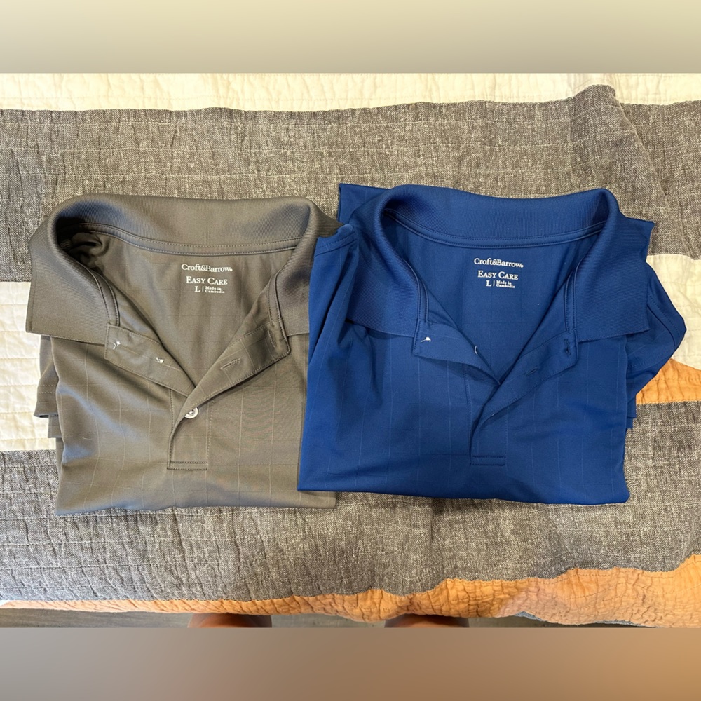 Bundle of 2 Croft& Barrow Mens Polo